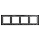 Рамка четырехместная Arlight FRM-GLARE-GS-4-BK 043803