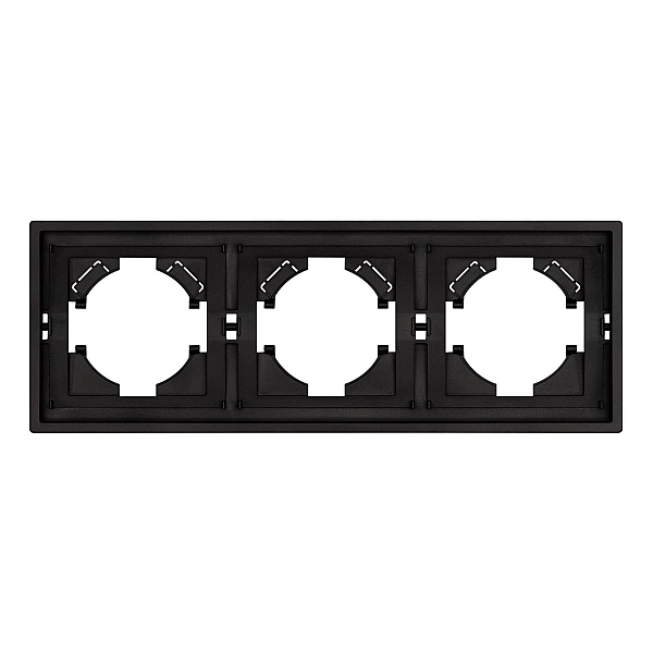 Рамка пластиковая на 3 поста Arlight FRM-TENDO-SFPL-3-BK 054650