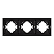 Рамка пластиковая на 3 поста Arlight FRM-TENDO-SFPL-3-BK 054650