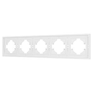 Рамка пластиковая на 5 постов Arlight FRM-TENDO-PL-5-WH 053851
