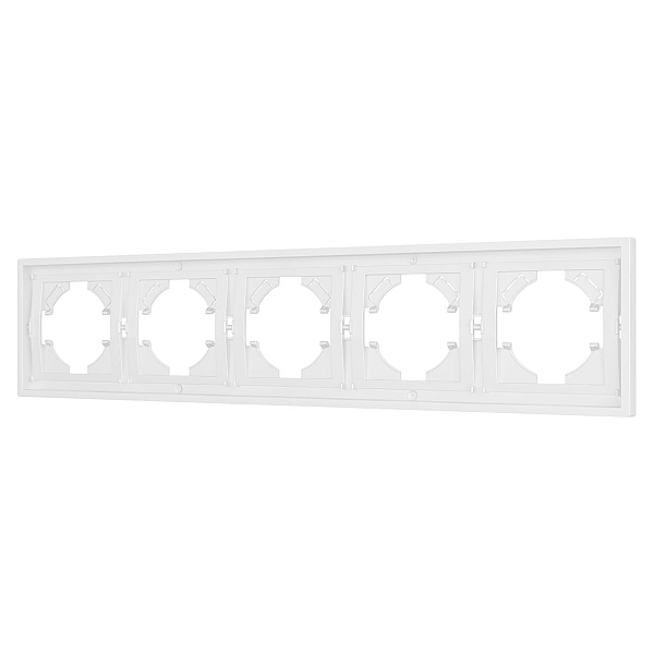 Рамка пластиковая на 5 постов Arlight FRM-TENDO-PL-5-WH 053851