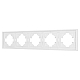 Рамка пластиковая на 5 постов Arlight FRM-TENDO-PL-5-WH 053851