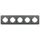 Рамка на 5 постов стеклянная Arlight FRM-OMALI-SFGS-5-GR 049722