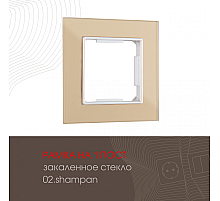 Рамка одноместная Arte Milano 503.02-1.shampan