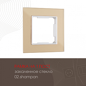 Рамка одноместная Arte Milano 503.02-1.shampan