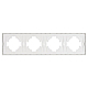 Рамка пластиковая на 4 поста Arlight FRM-TENDO-SFPL-4-WH 054656