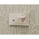 Лицевая панель для компьютерной/телефонной розетки RJ-45/RJ-11 Ambrella Volt Alfa AP3320
