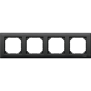 Рамка 4-постовая Schneider Electric Merten System M MTN486414