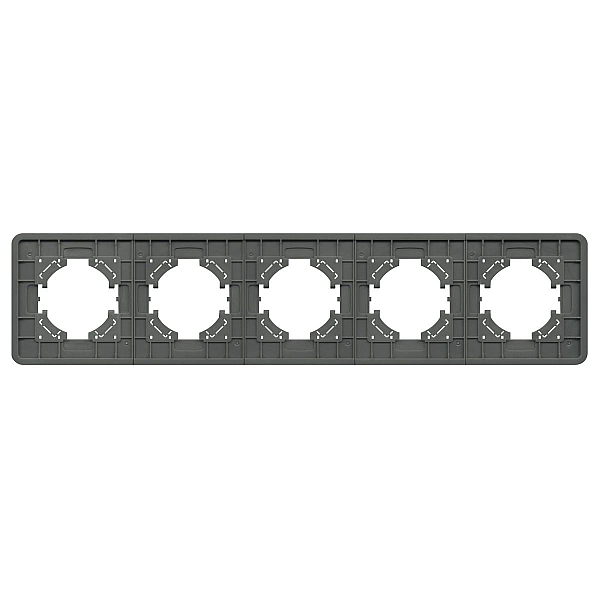 Рамка на 5 постов стеклянная Arlight FRM-OMALI-SFGS-5-GR 049722