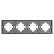 Рамка пластиковая на 4 поста Arlight FRM-TENDO-PL-4-GR 053849