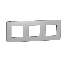 Рамка 3-постовая Schneider Electric Unica New NU280656
