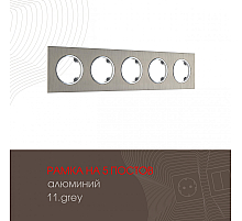 Рамка пятиместная Arte Milano 502.11-5.grey