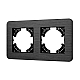 Рамка на 2 поста алюминиевая Arlight FRM-AKIRY-AL-2-BK 049725