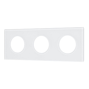 Рамка стеклянная на 3 поста Arlight FRM-GLARE-GC-3-WH 043838