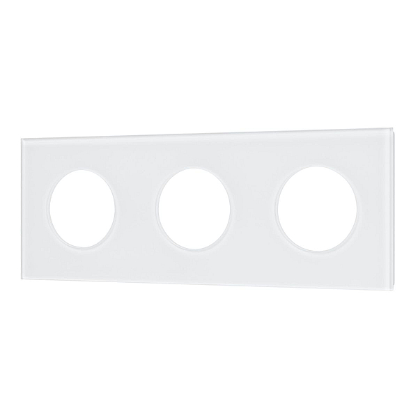 Рамка стеклянная на 3 поста Arlight FRM-GLARE-GC-3-WH 043838