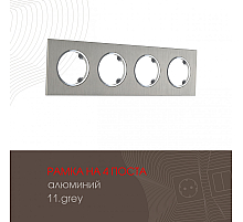 Рамка четырехместная Arte Milano 502.11-4.grey