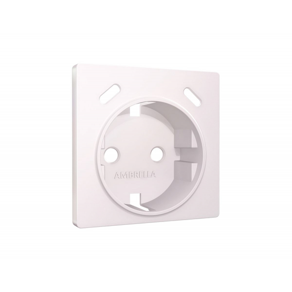 Лицевая панель Alfa (Жемчуг) для электрической розетки с/з со шторками 2USB C+C Quant Ambrella Volt AP2105