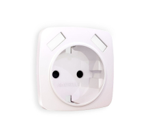 Лицевая панель для розетки с/з со шторками 2USB A+A Ambrella Volt Omega OP2090