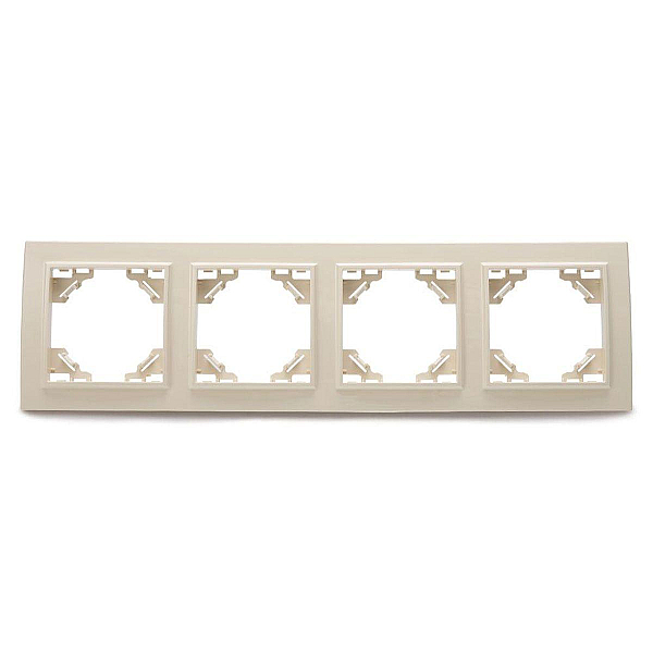 Рамка 4-постовая Stekker Эрна слоновая кость PFR00-9004-02 39243