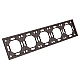 Рамка Stekker, PFR00-5005-09 5-местная Эмили, антрацит, soft touch 49940