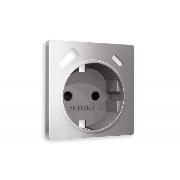 Лицевая панель для розетки с/з со шторками 2USB A+C Ambrella Volt Alfa AP5100 Лицевая панель для розетки с/з со шторками 2USB A+C Ambrella Volt Alfa AP5100