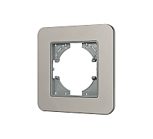Рамка алюминиевая на 1 пост Arlight FRM-AKIRY-SFAL-1-SR 049684