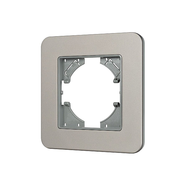 Рамка алюминиевая на 1 пост Arlight FRM-AKIRY-SFAL-1-SR 049684