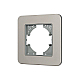 Рамка алюминиевая на 1 пост Arlight FRM-AKIRY-SFAL-1-SR 049684