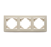 Рамка 3-местная горизонтальная Stekker PFR00-9003-02 39242