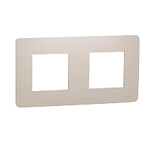 Рамка 2-постовая Schneider Electric Unica New NU200444