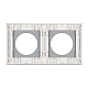 Рамка стеклянная на 2 поста Arlight FRM-GLARE-GC-2-WH 043835