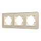Рамка на 3 поста стеклянная Arlight FRM-OMALI-GS-3-GD 049699