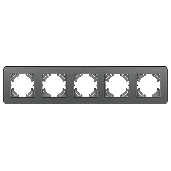 Рамка на 5 постов стеклянная Arlight FRM-OMALI-GS-5-GR 049706