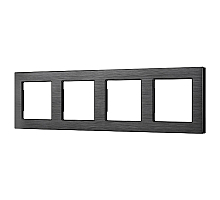 Рамка четырехместная Arlight FRM-PRESTO-ALS-4-BK 043862