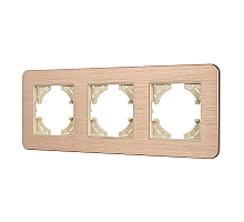 Рамка на 3 поста алюминиевая Arlight FRM-AKIRY-AL-3-GD 049730