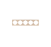 Рамка STRONG 5-постовая шелк KRANZ KR-78-0755-8