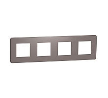 Рамка 4-постовая Schneider Electric Unica New NU280816