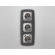 Лицевая панель для розетки с/з со шторками 2USB A+C Ambrella Volt Omega OP4100