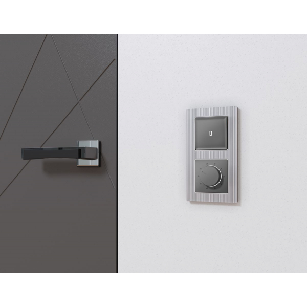 Лицевая панель Alfa (Антрацит серый) для терморегулятора теплого пола Quant Ambrella Volt AP6557