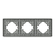 Рамка на 3 поста стеклянная Arlight FRM-OMALI-SFGS-3-GR 049714