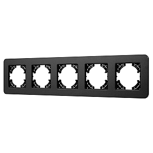 Рамка на 5 постов алюминиевая Arlight FRM-AKIRY-SFAL-5-BK 049747