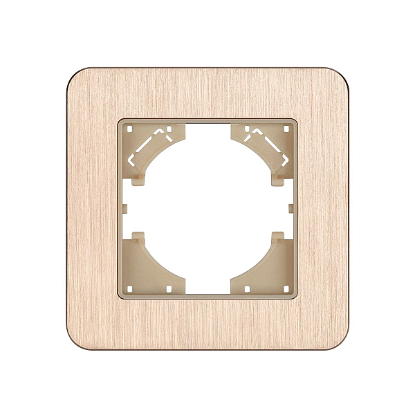Рамка алюминиевая на 1 пост Arlight FRM-AKIRY-AL-1-GD 049683