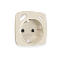 Лицевая панель для розетки с/з со шторками 2USB A+C Ambrella Volt Omega OP3300