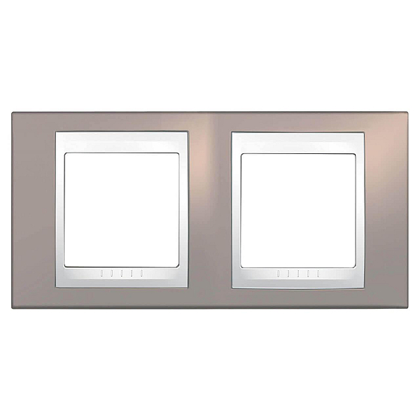 Рамка 2-постовая Schneider Electric Unica Хамелеон MGU6.004.873