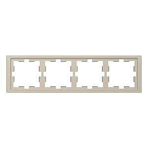 Рамка 4-постовая Schneider Electric Merten D-Life MTN4040-6533
