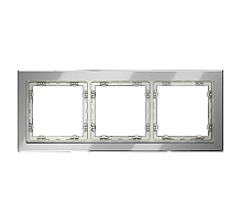 Рамка на 3 поста Voltum S70 VLS110305 (сталь, стекло)