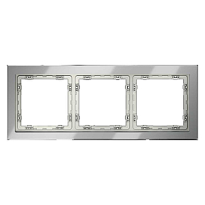 Рамка на 3 поста Voltum S70 VLS110305 (сталь, стекло)