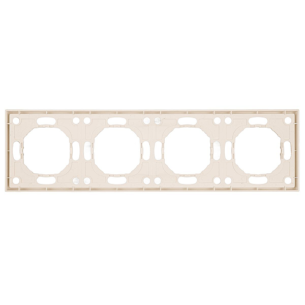 Рамка Stekker, PFR00-5004-08 4-местная Эмили, кашемир, soft touch 49913