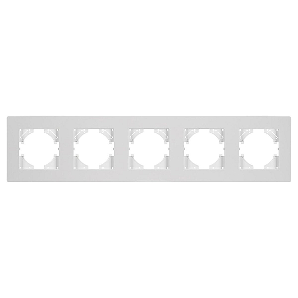 Рамка на 5 постов пластиковая Arlight FRM-PERIO-PL-5-WH 049762