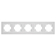 Рамка на 5 постов пластиковая Arlight FRM-PERIO-PL-5-WH 049762